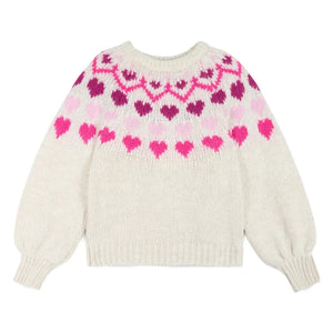 Mipounet - Jersey Corazones Nórdicos | Crema