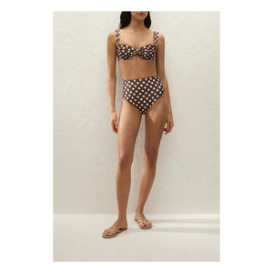 - Traje de baño de lunares Afonso | Chocolate