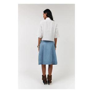 Lollys Laundry - Camisa de algodón Amora | Blanco