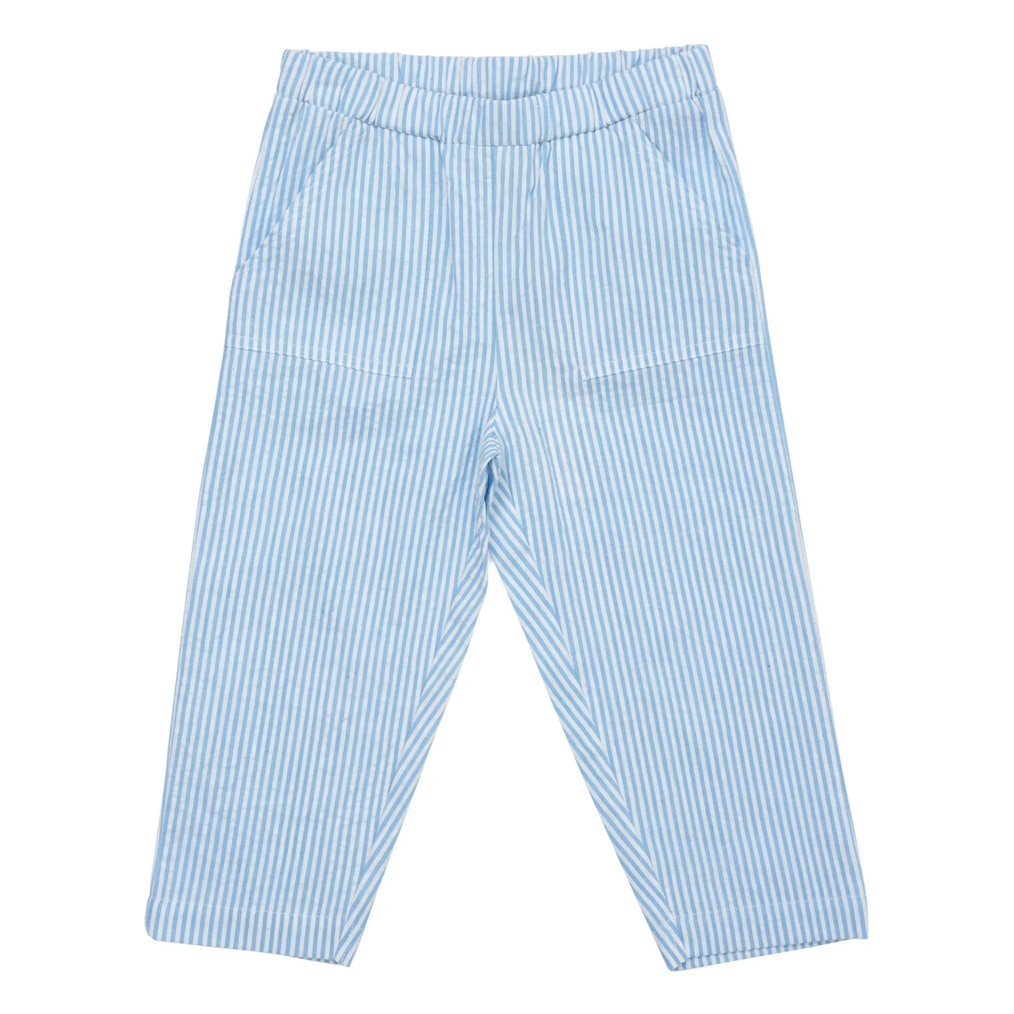 Copenhagen Colors - Pantalones seersucker | Azul claro