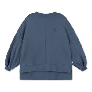 Repose AMS - Sudadera de algodón orgánico en forma de caja | Gris carbón