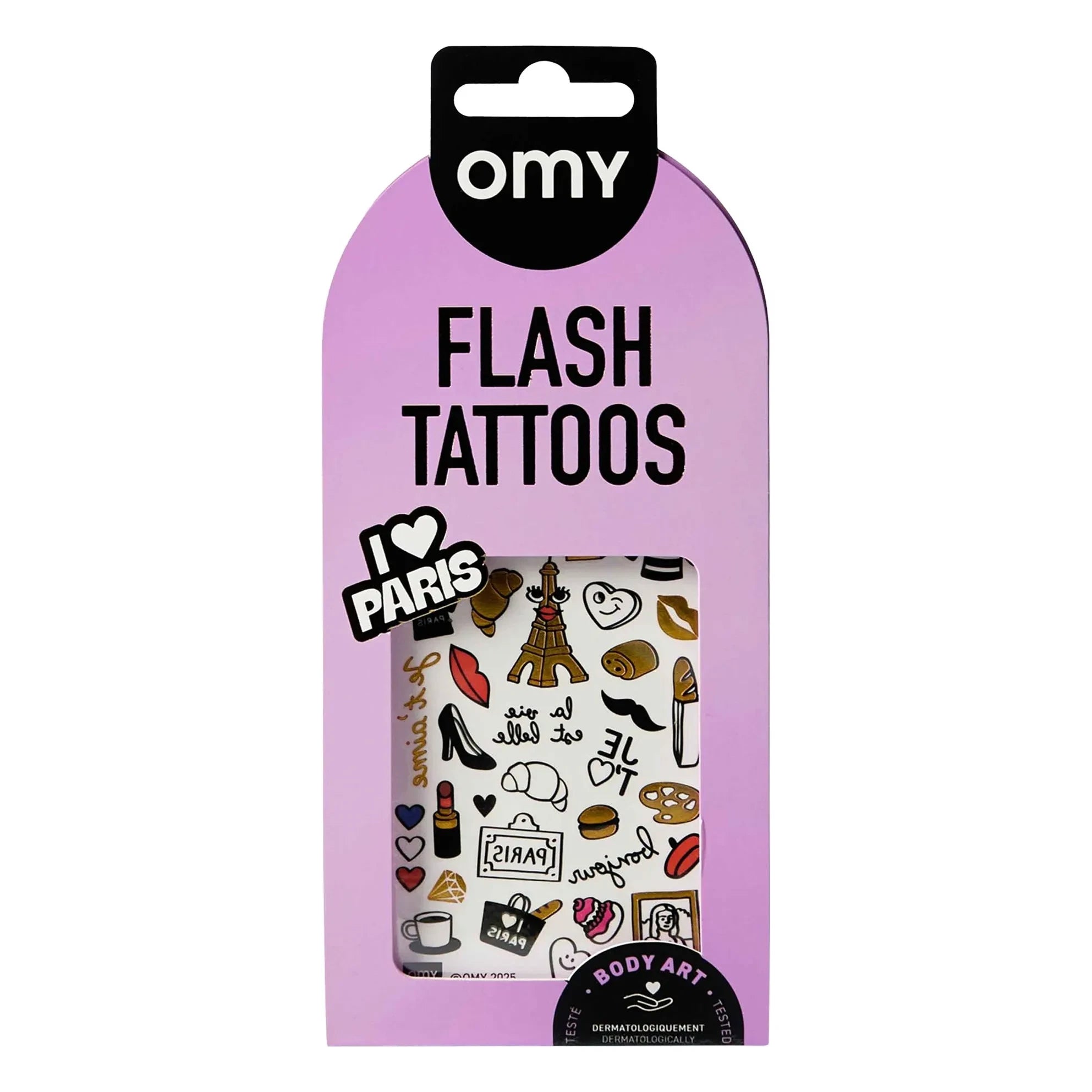 Omy - Tatuajes efímeros I Love Paris