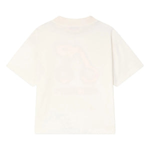 Bonpoint - Camiseta de algodón orgánico Lele Cherry | Crema