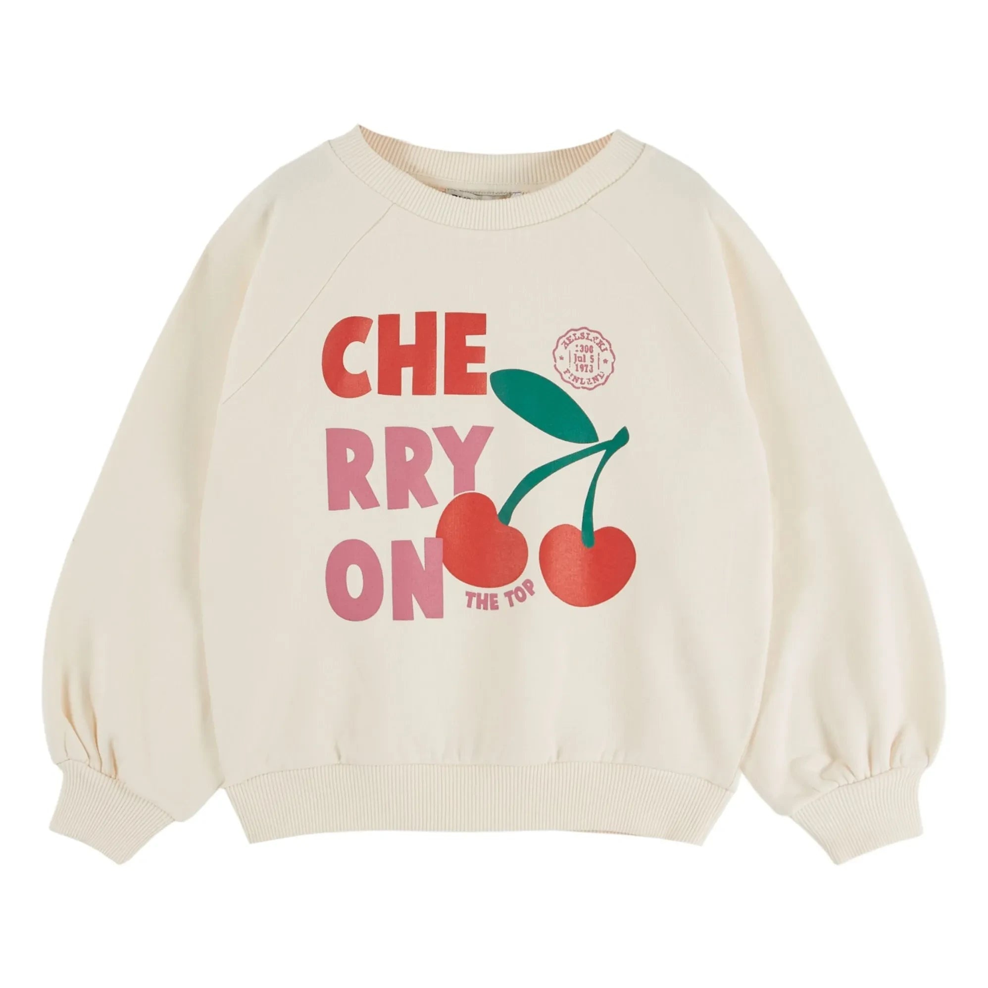 Emile et Ida - Sudadera de algodón orgánico Cherry | Crudo
