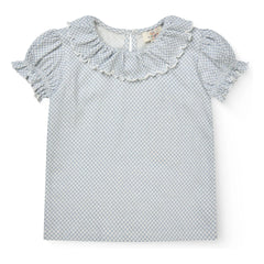 Copenhagen Colors - Blusa de algodón orgánico | Gris azulado