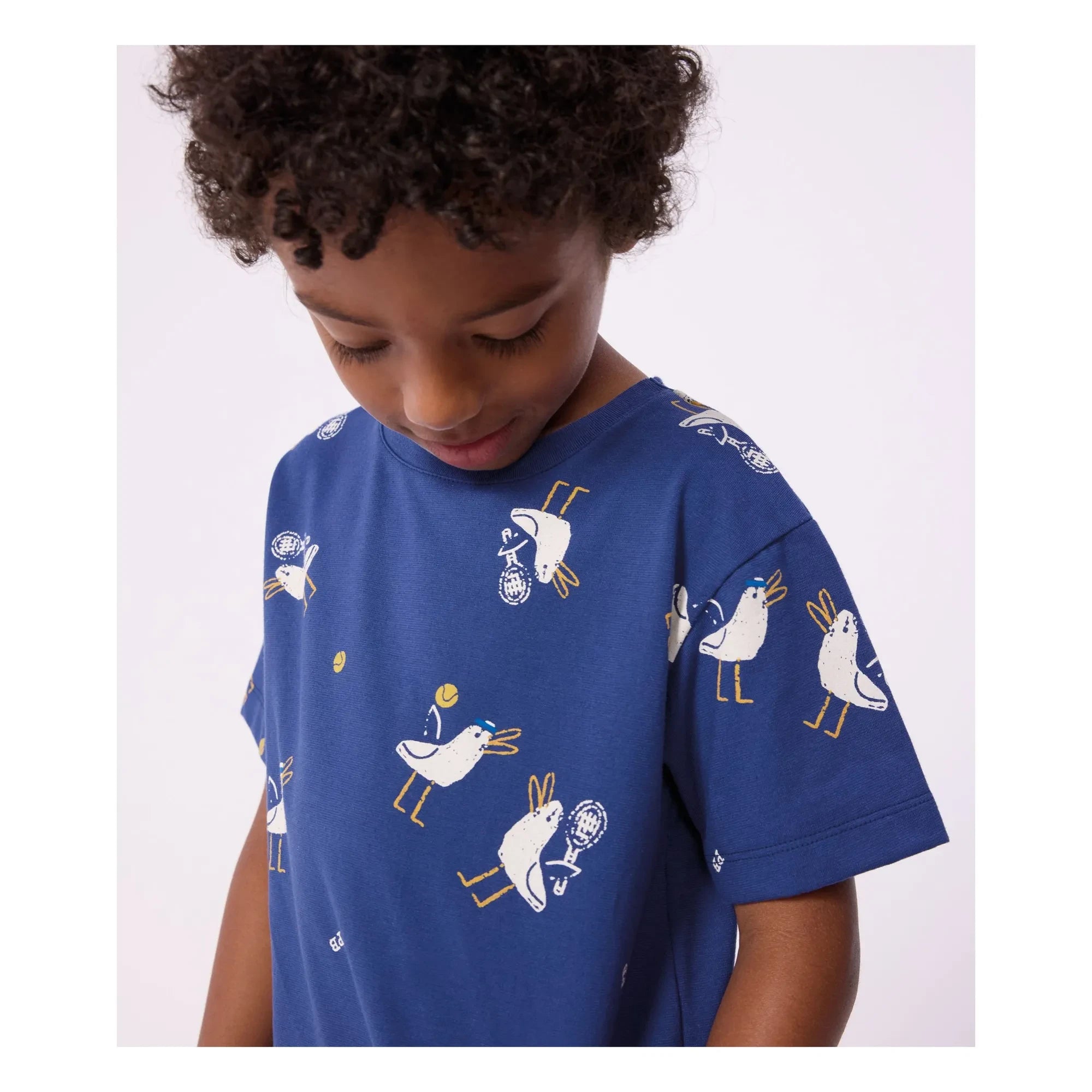 Petit Bateau - Camiseta con estampado de gaviota | Azul marino