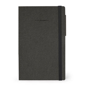Legami - Cuaderno Rayado, Cubierta Suave Monocromática - Grafito Profundo - Mi Cuaderno