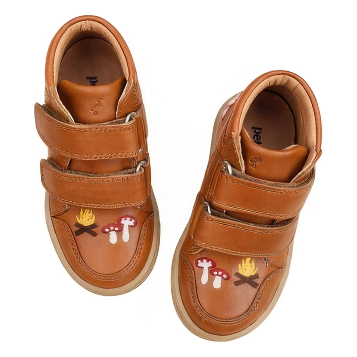 Petit Nord - Zapatillas deportivas bordadas - Colección Uniqua | Cognac
