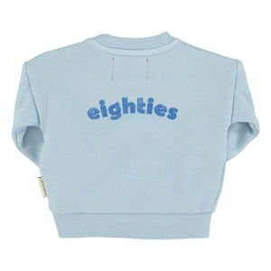 Piupiuchick - Sudadera de algodón orgánico Eighties | Azul claro