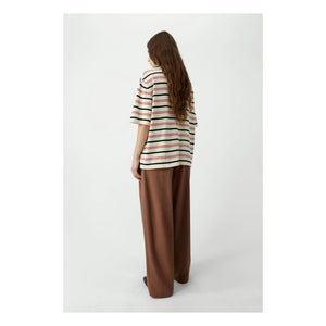 Cordera - Camiseta de algodón orgánico a rayas | Crudo