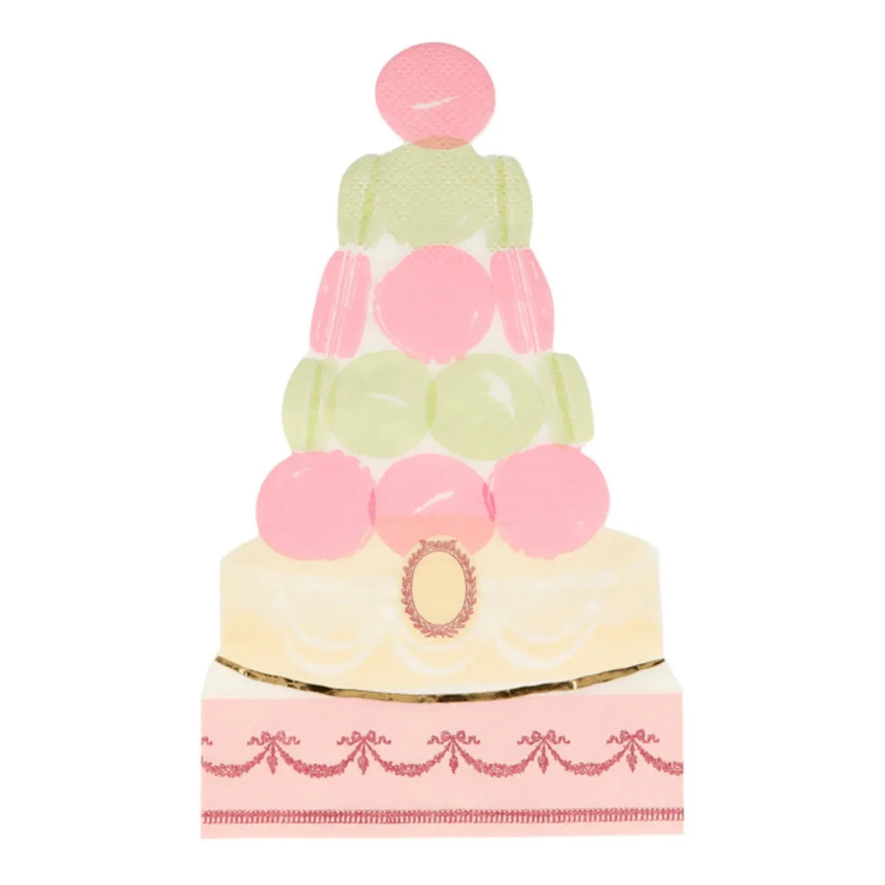 Meri Meri - Servilletas de Papel Pirámide Macaron - Juego de 8