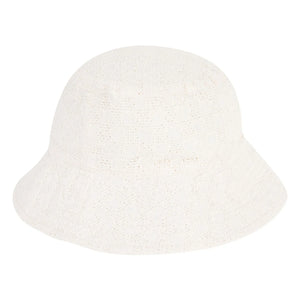 Petit Bateau - Sombrero de popelina de algodón orgánico con bordado inglés | Blanco