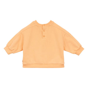 Arsène et Les Pipelettes - Sudadera Shrimp Club de algodón orgánico para bebé | Albaricoque