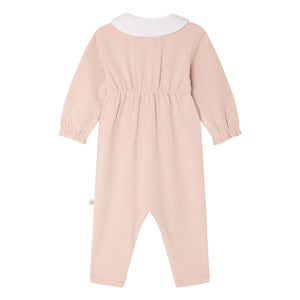 Bonpoint - Pijama Cayla de algodón orgánico con cuello Peter Pan | Melocotón