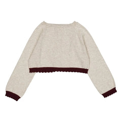 Cárdigan bolero Loir - Chiné | Beige