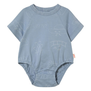 Tinycottons - Body de algodón orgánico Tiny | Azul grisáceo