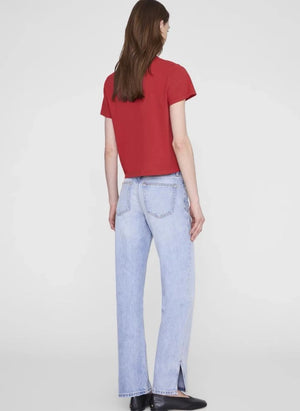 Anine Bing - Shelley Camiseta de algodón | Rojo