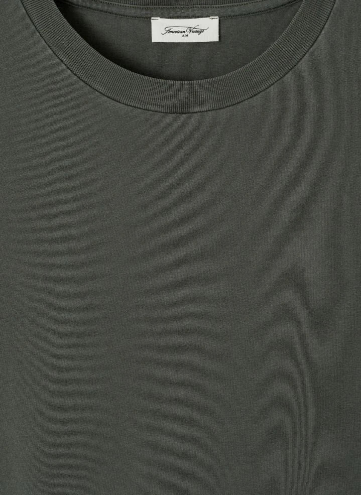 American Vintage - Camiseta de algodón Fizvalley | Verde oscuro