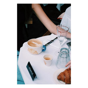 Anna + Nina - Taza de espresso Croissant | Blanco