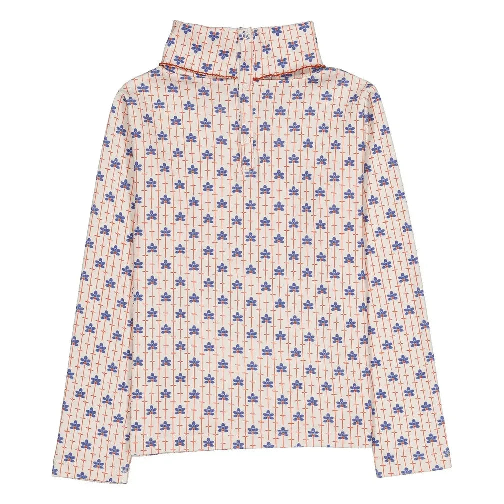 Hola Simone - Jersey de cuello alto 100% algodón orgánico Twiggy | Crema