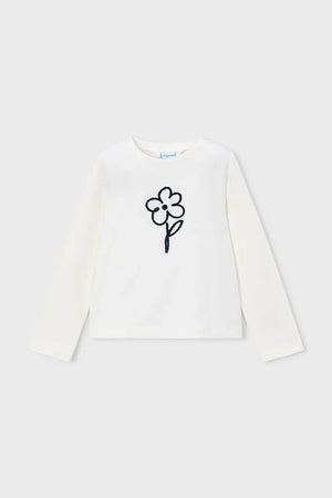 Blusa de manga larga de algodón para niños Mayoral