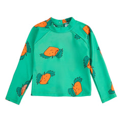Bobo Choses - Camiseta de baño UV para bebé en fibra reciclada naranja | Verde