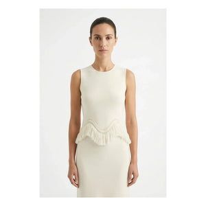 Ulla Johnson - Top Koa con borlas | Crudo