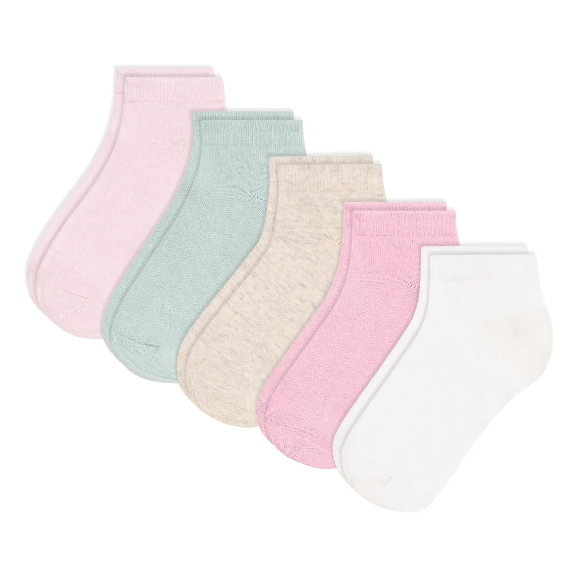 Petit Bateau - Pack de 5 pares de calcetines bajos | Rosa