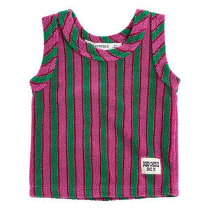 Bobo Choses - Camiseta sin mangas de rayas | Verde