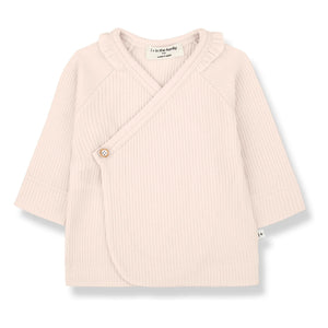 1+ in the family - Camiseta Caterina de canalé | Rosa beis