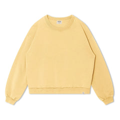 Matona - Sudadera lisa de algodón orgánico | Amarillo claro