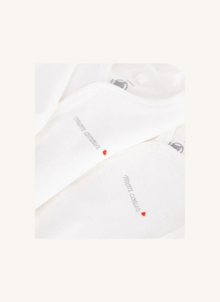 Petit Bateau - Conjunto de Pijamas de Algodón Orgánico de 2 Piezas | Blanco
