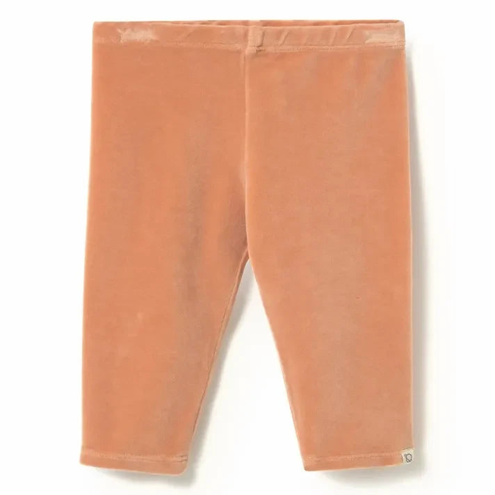 Cozmo - Leggings de terciopelo de algodón orgánico | Melocotón
