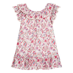 Louise Misha - Vestido de Algodón Orgánico Natiyana Fleurie | Crema
