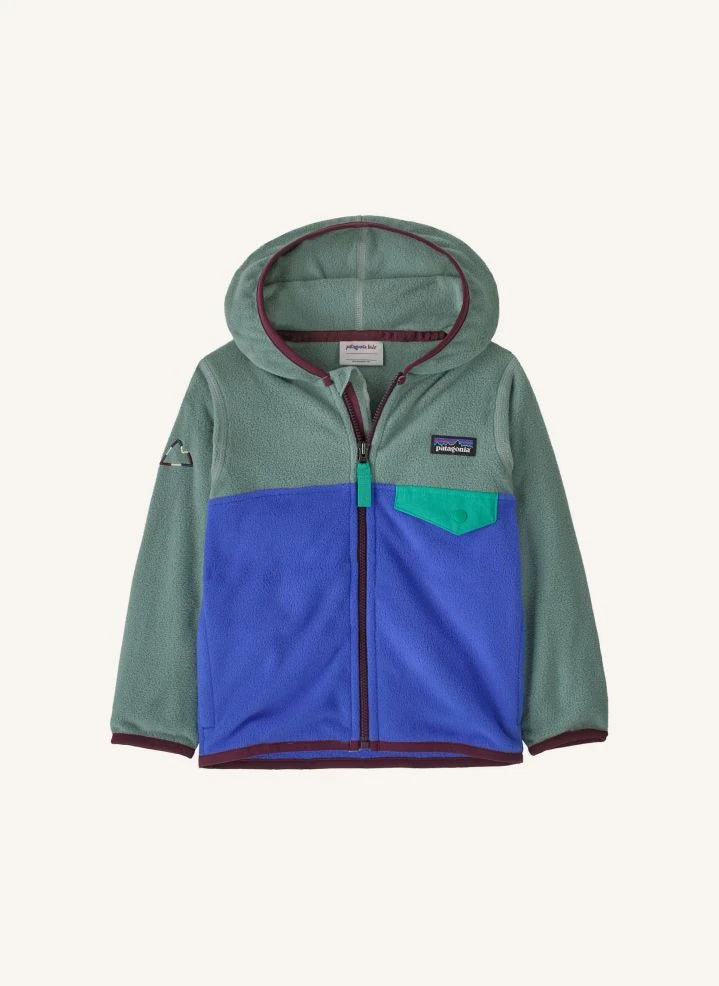 Patagonia - Chaqueta polar Snap-T Baby Micro D confeccionada con fibras recicladas | Salvia