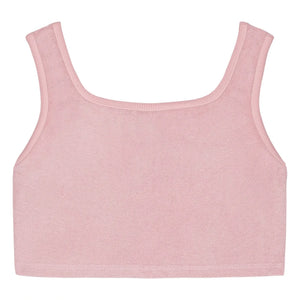 We Are Kids - Aria Organic Cotton Sponge Crop Top | Rosa suave