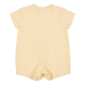 Loir - Mono Vichy de Algodón Orgánico Arsène | Amarillo