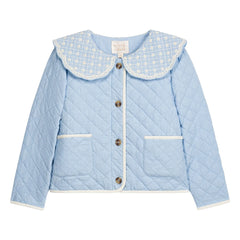 Louise Misha - Chaqueta guateada de algodón orgánico Augustina | Azul