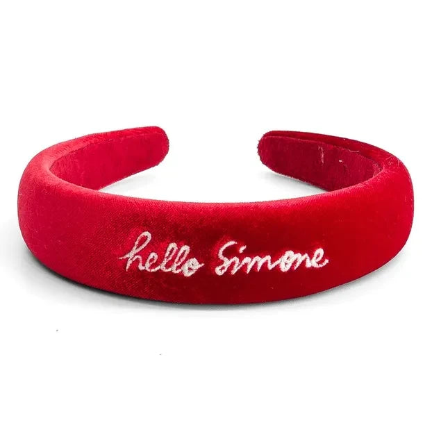 Hello Simone - Hello Simone Velvet Crown | Red