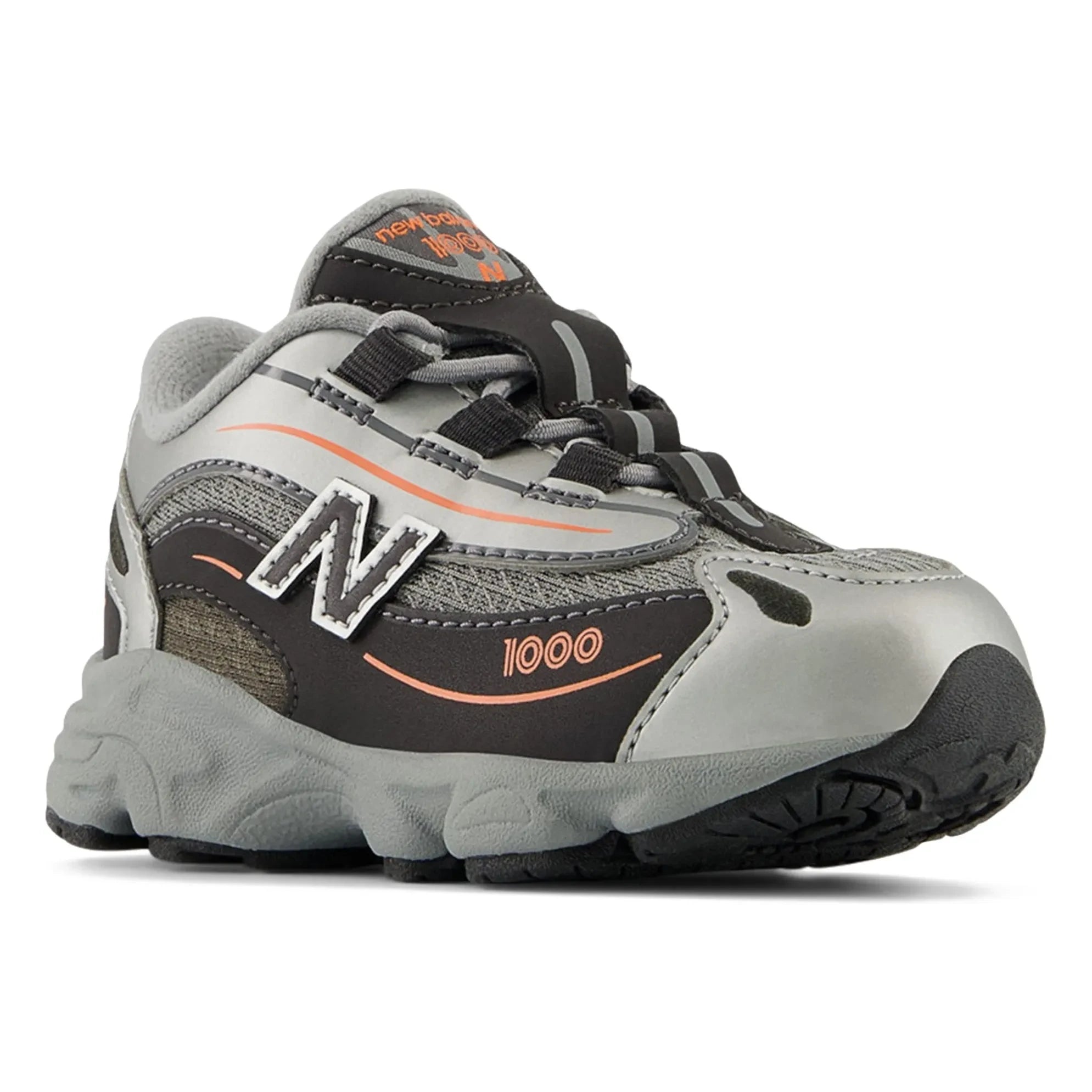New Balance - Zapatillas deportivas con cordones elásticos 1000 | Naranja neón