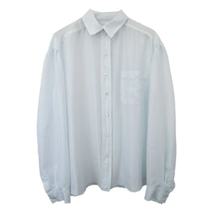 THEAVANT - Camisa de hombre de seda Pongee | Azul claro