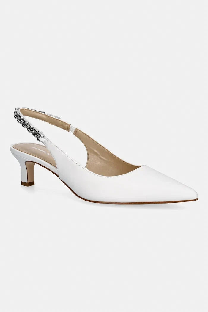 Zapatos de tacón Michael Michael Kors Marcia Kitten Sling de piel