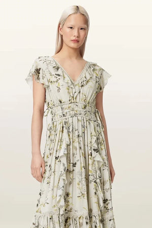 AllSaints Vestido de verano de viscosa CANTO