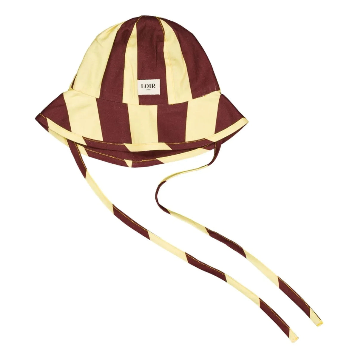 Gorro Loir - rayas de algodón orgánico de la Toscana | Burdeos