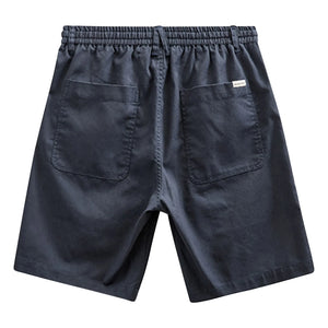Anerkjendt - Shorts de lino Akjames | Azul oscuro