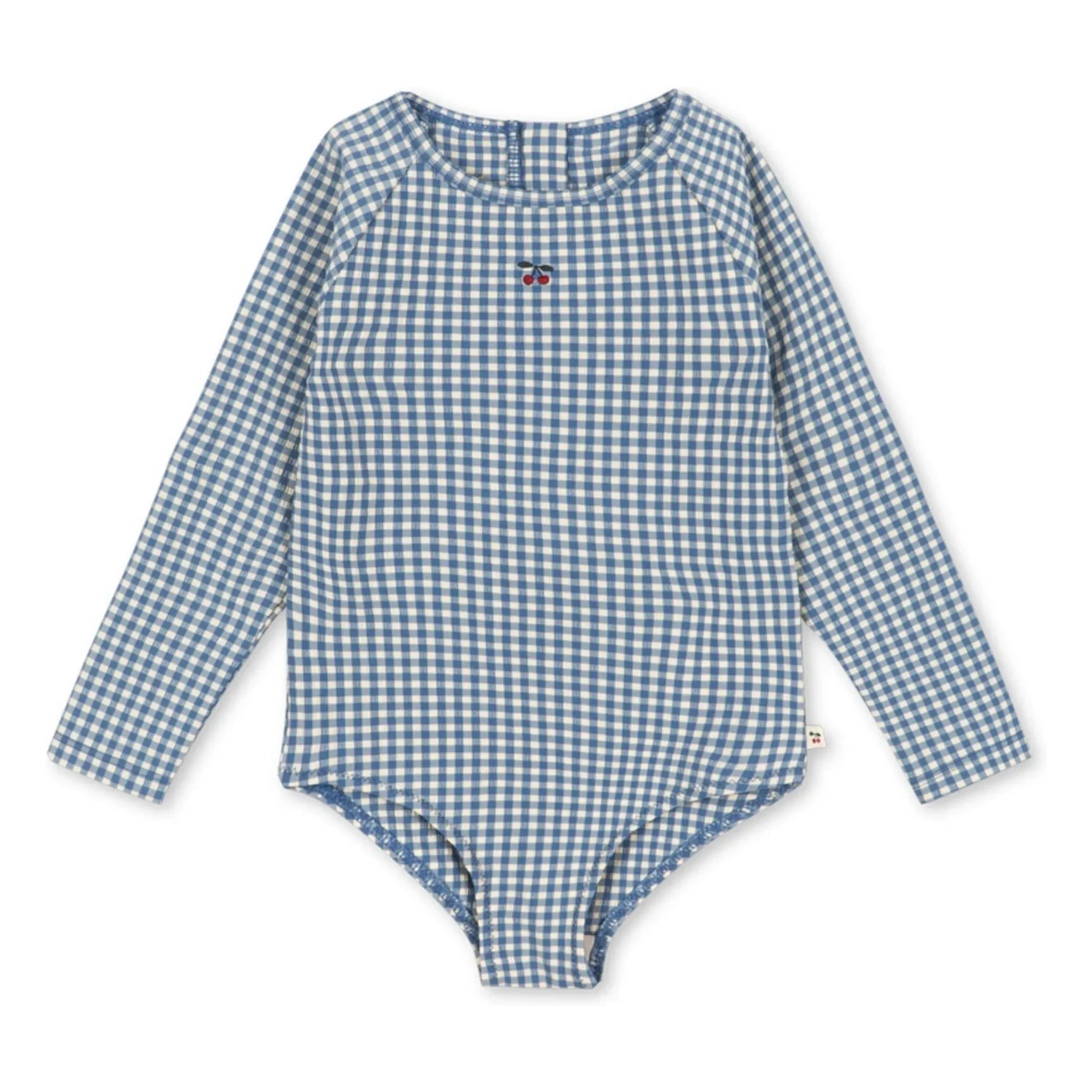 Konges Sløjd - Traje de Baño Manga Larga Fresia Carreaux Fibras Recicladas | Azul