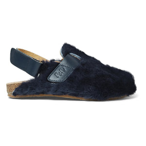 Pèpè - Pantuflas de piel sintética | Azul marino