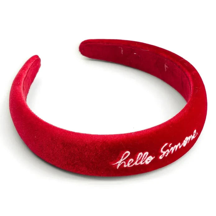 Hello Simone - Hello Simone Velvet Crown | Red
