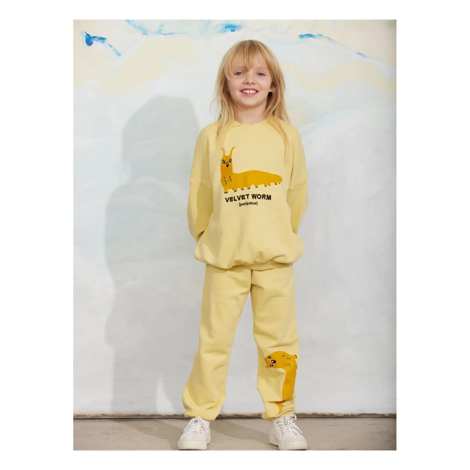 Mini Rodini - Sudadera Slug de Algodón Orgánico | Amarillo