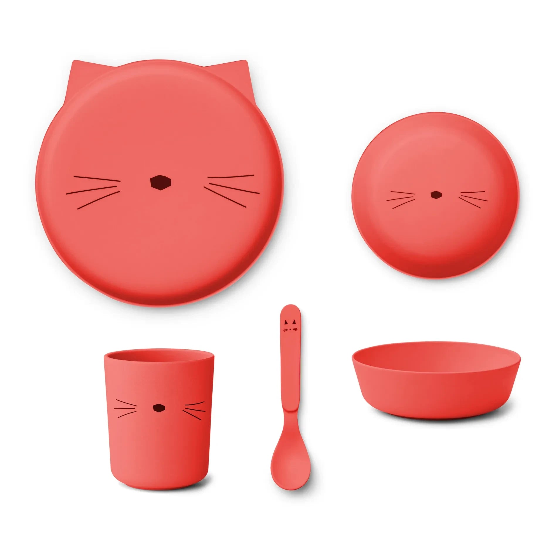 Liewood - Juego de vajilla Brody PLA - Set de 4 | Rojo